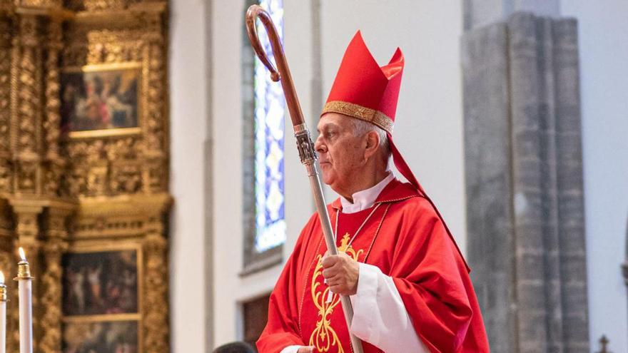 Bernardo Álvarez, durante su último acto oficial en el día grande de las pasadas Fiestas del Cristo de La Laguna. | | ARTURO JIMÉNEZ
