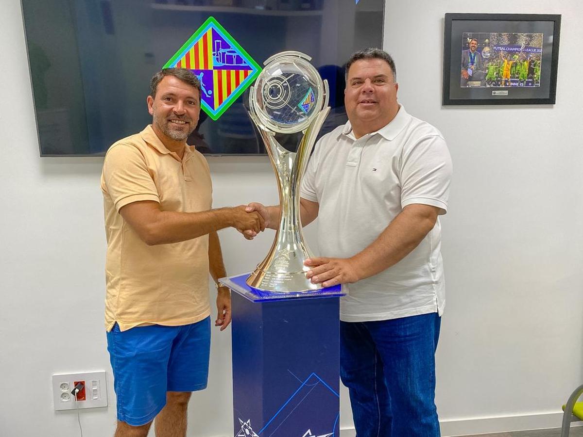 Acuerdo Palma Futsal - FFIB. José Tirado y Pep Sansó