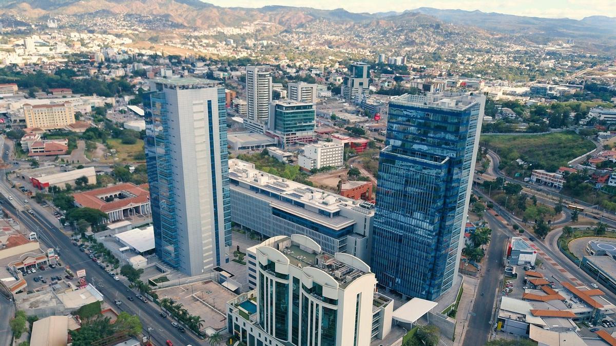 Imagen del Centro Cívico Gubernamental en Tegucigalpa.