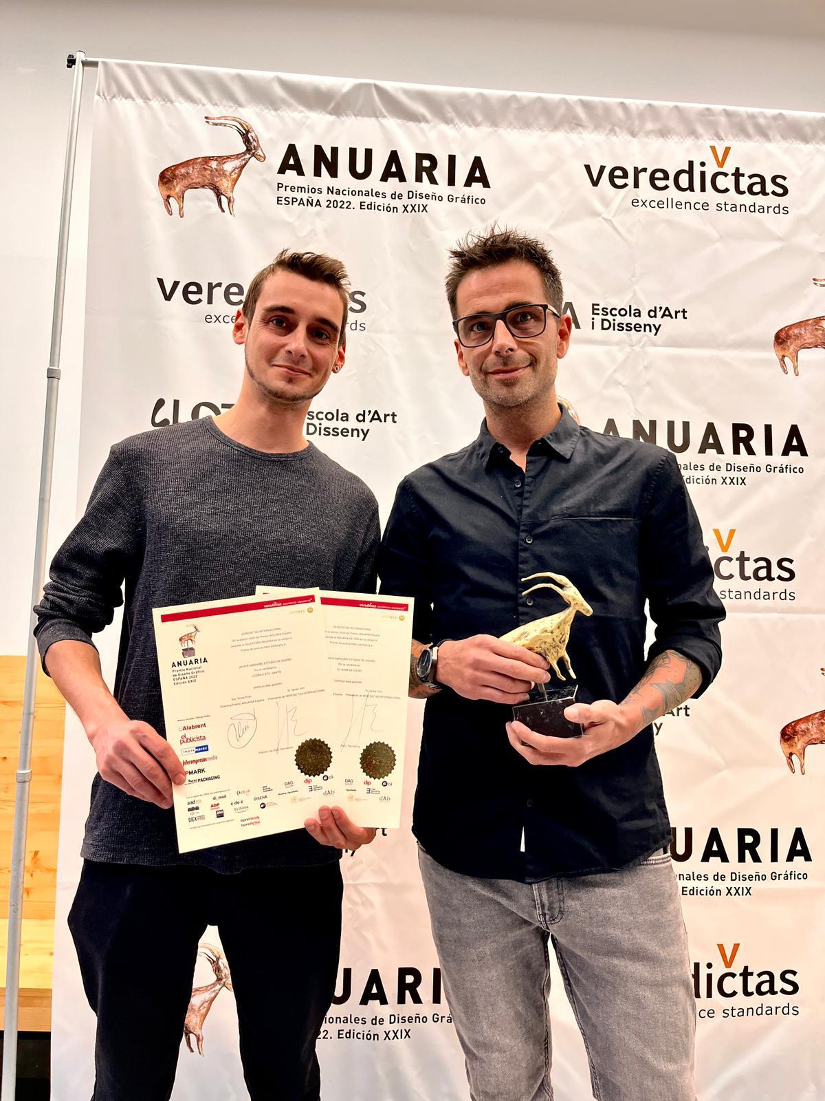 Javi Garduño (derecha), con su compañero Israel García.