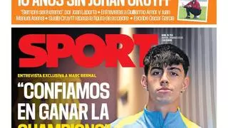 La portada de SPORT de hoy martes, 24 de marzo de 2026