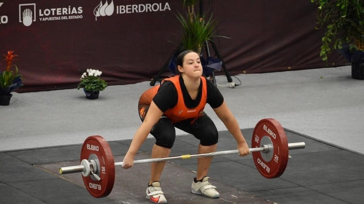 Alicia Munuera durante la competición en Cullera.