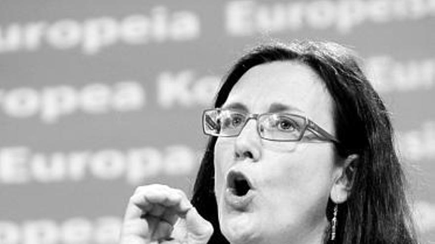 La eurocomisaria de Interior, la sueca Cecilia Malmström.