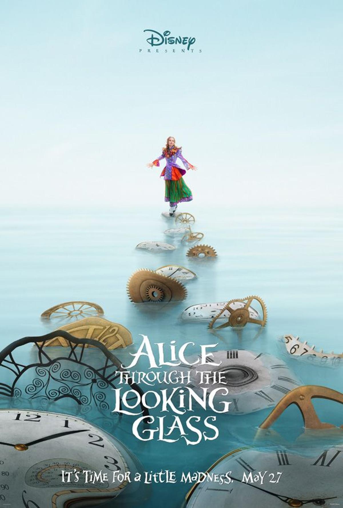 Cartel de &quot;Alicia a través del espejo&quot; con Mia Wasikowska