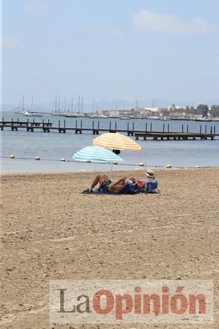 Ambiente en las playas de la Región durante el primer fin de semana de la 'nueva normalidad'