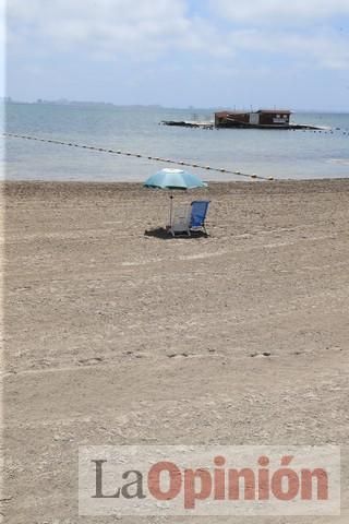 Ambiente en las playas de la Región durante el primer fin de semana de la 'nueva normalidad'