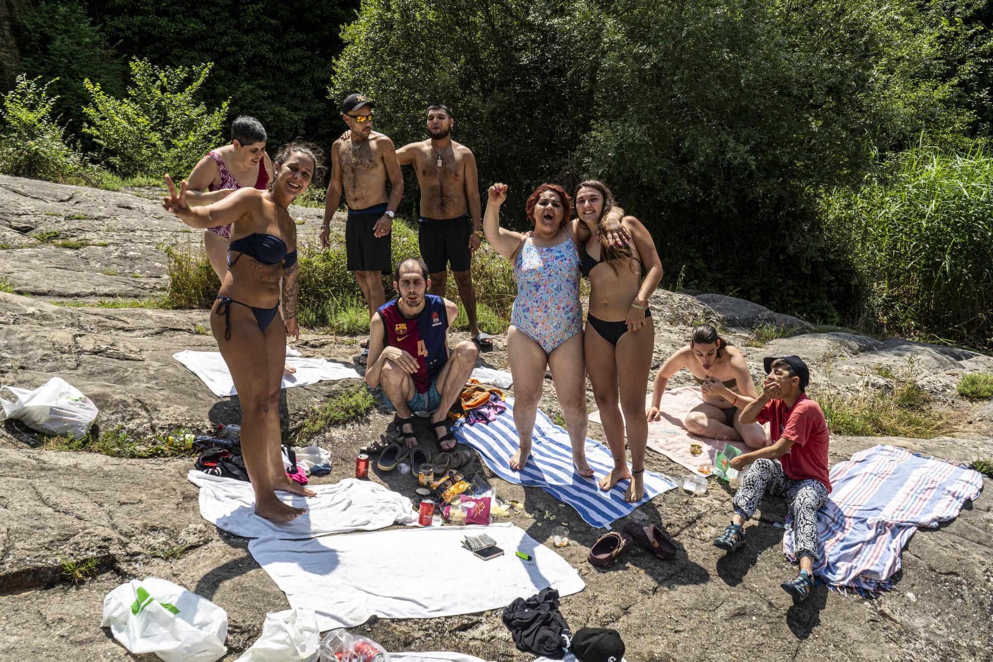 Ambine un dissabte a la Riera de Merlès, en imatges