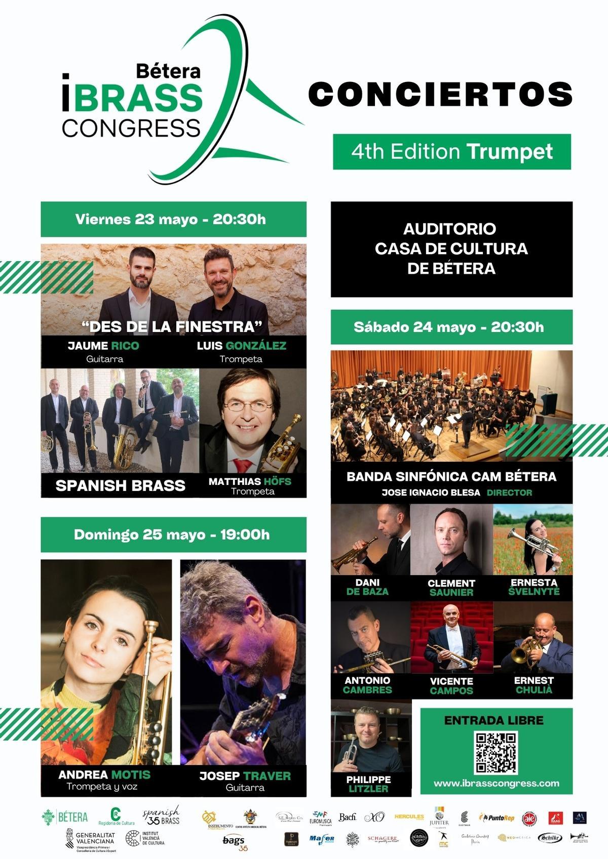 Cartel Conciertos Ibrass Congress Genérico.