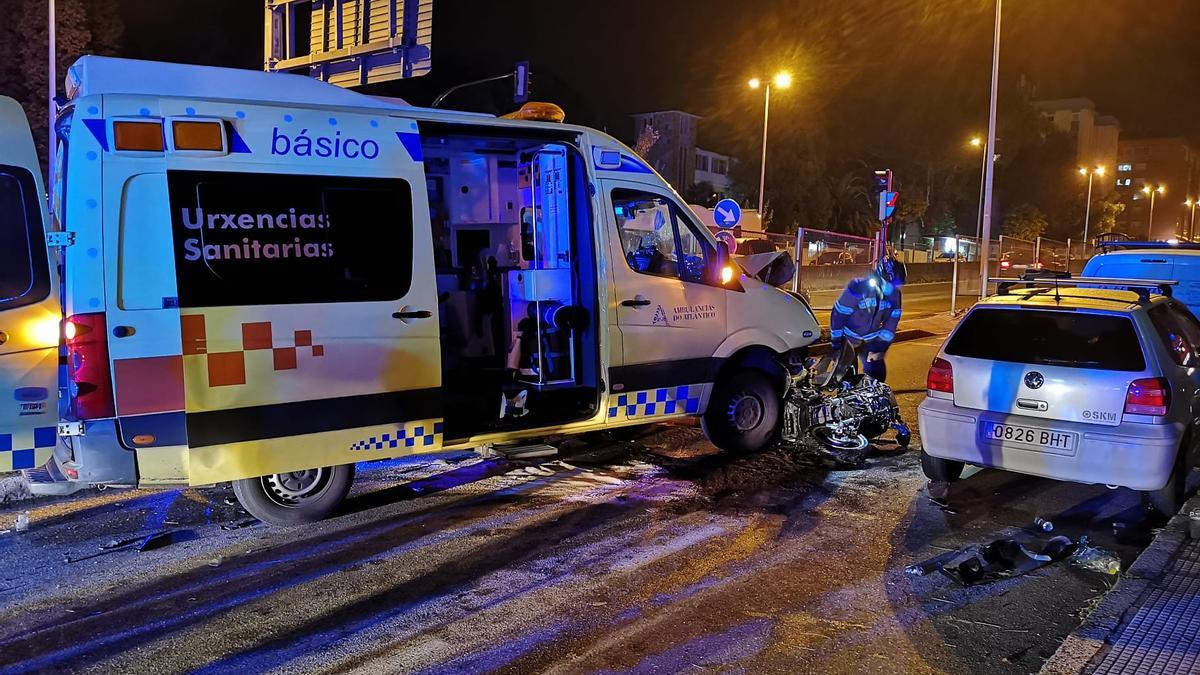 Imágenes del accidente en la avenida de Madrid