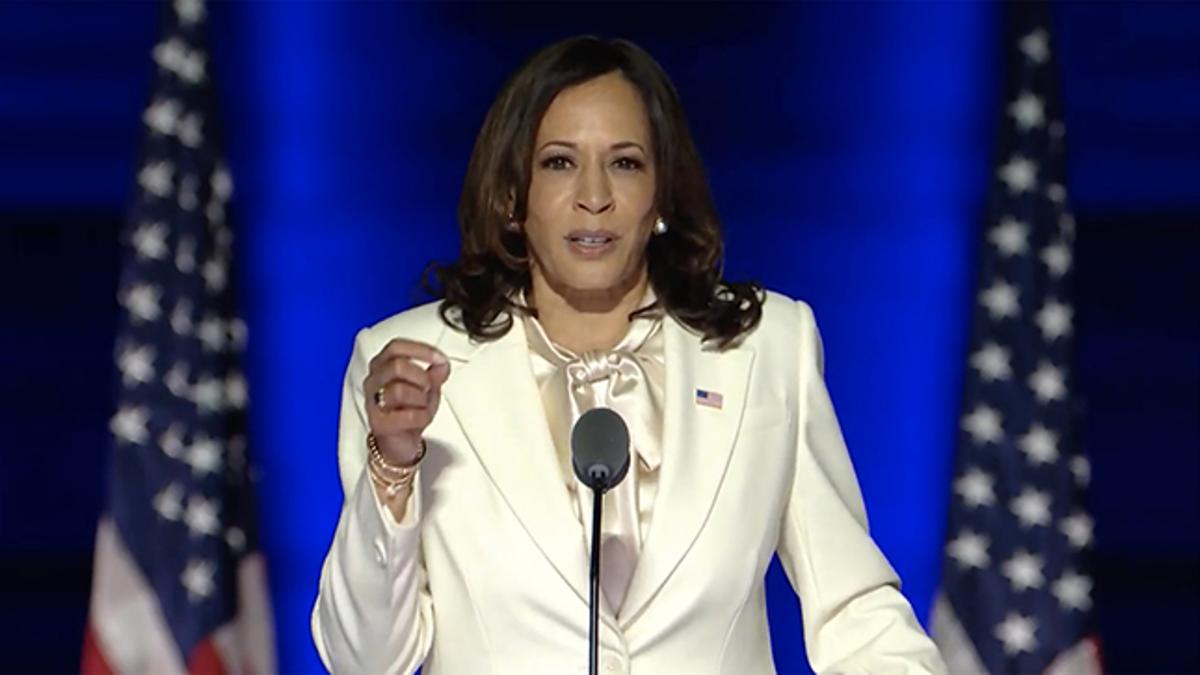 Kamala Harris, en su primer discurso tras la victoria demócrata en Estados Unidos