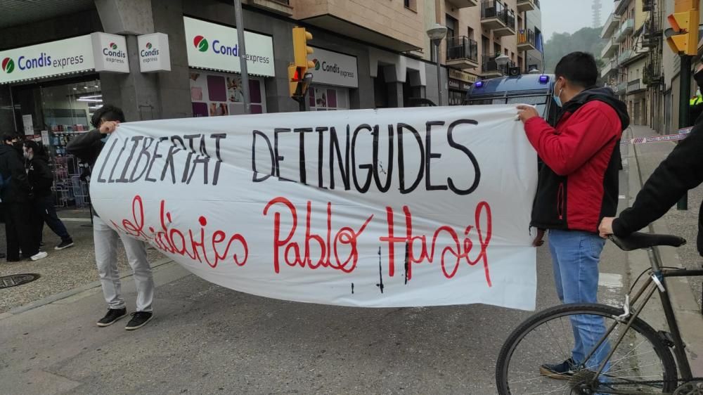 Concentració per demanar la llibertat dels detinguts pels disturbis de Girona