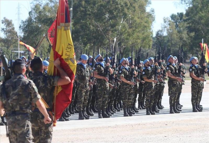 Imágenes de la despedida de la Brigada en Cerro Muriano antes de partir al Líbano