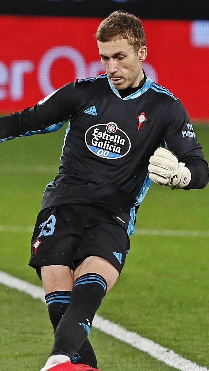 Rubén Blanco, en un partido de Liga.