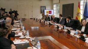El presidente Mariano Rajoy en un consejo de ministros reciente