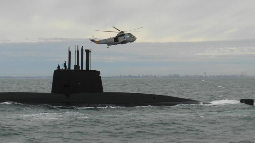 Imagen sin fecha del submarino argentino desaparecido.