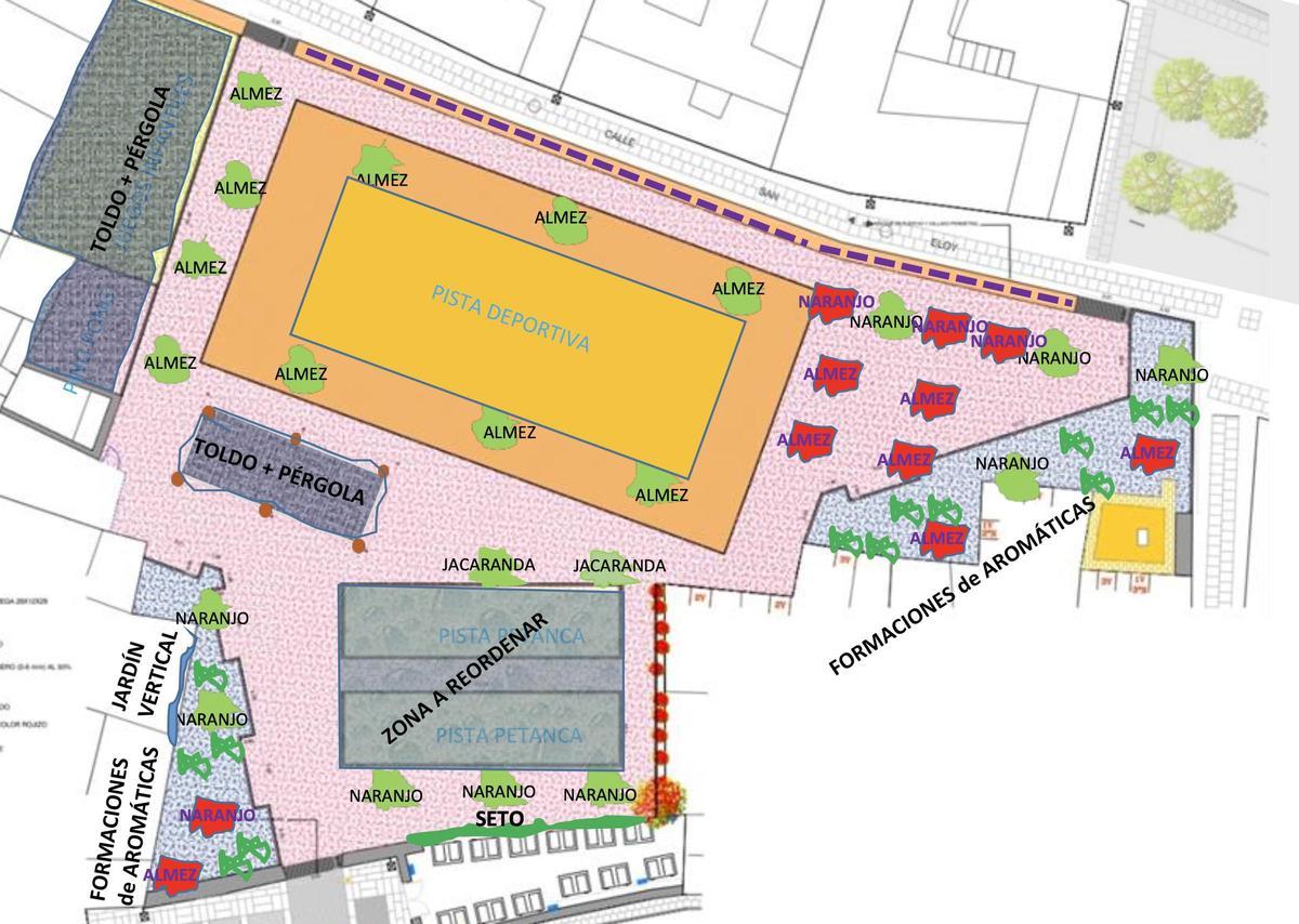 Imagen del proyecto que los vecinos han entregado al Ayuntamiento.