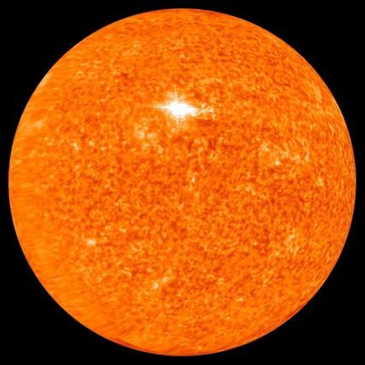 Una imatge de la superfície solar. Una imatge de la superfície solar.