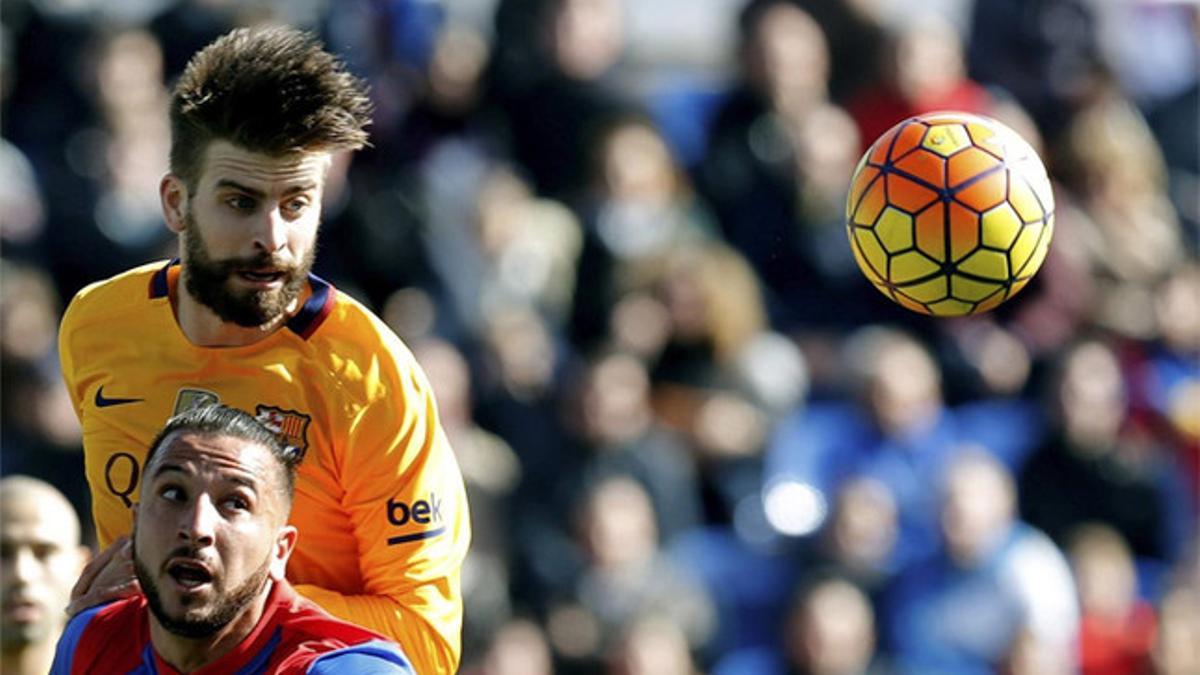 Gerard Piqué, en el Levante - FC Barcelona