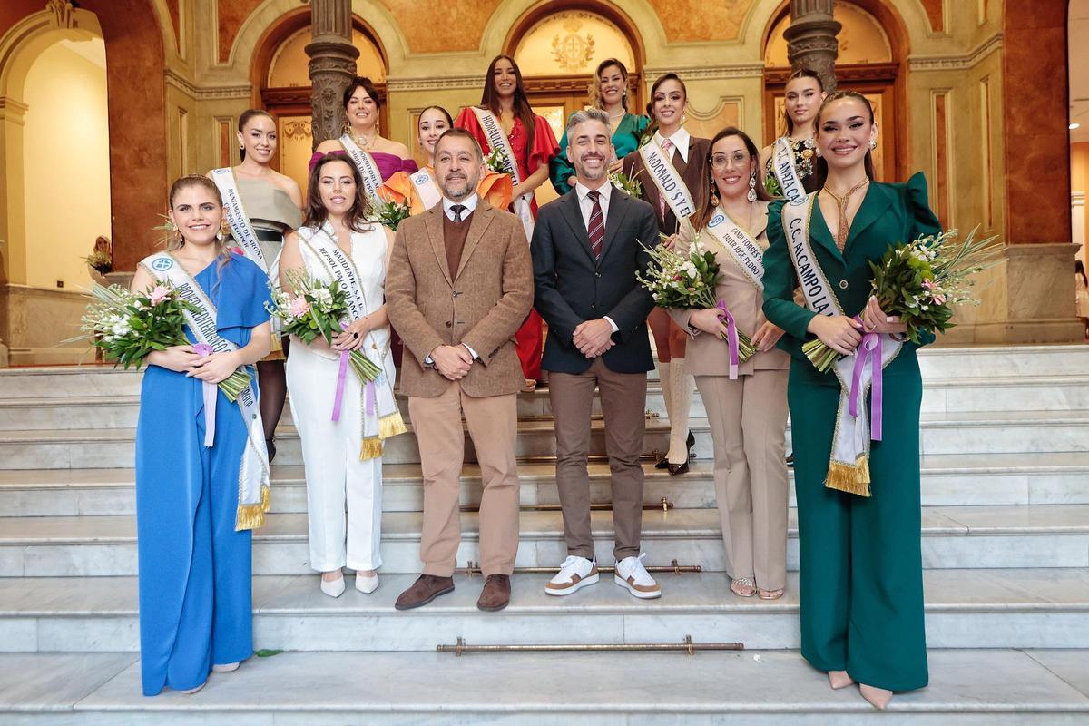 Recepción a las 32 candidatas a reinas del Carnaval de Santa Cruz de Tenerife 2026