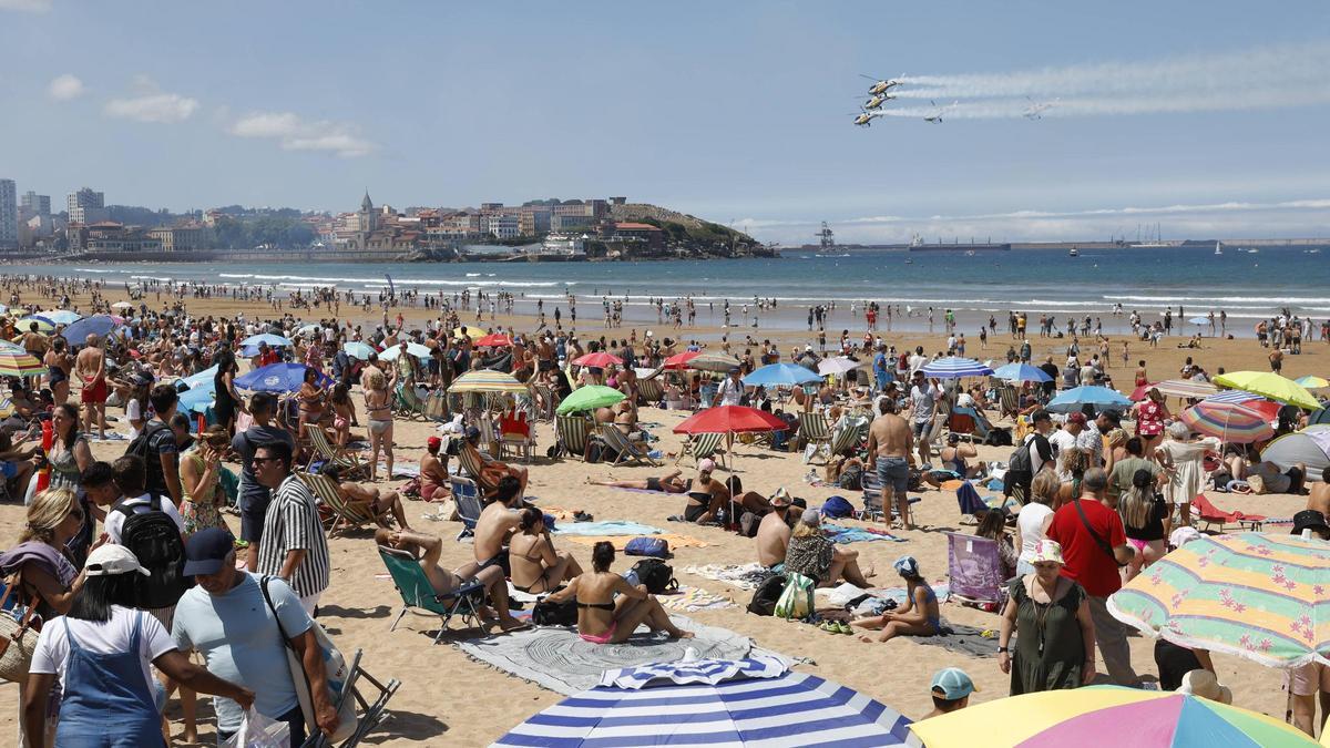 El espectacular y multitudinario Festival Aéreo de Gijón, en imágenes
