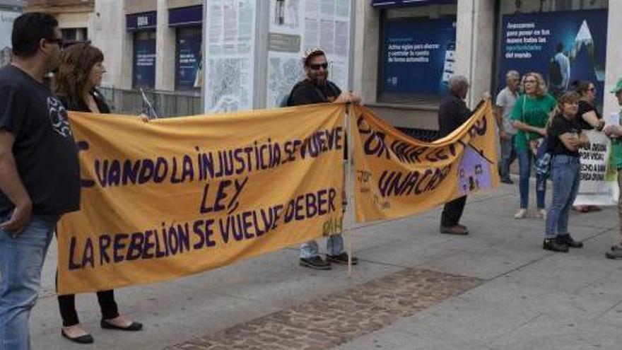 Una de las últimas protestas de la Plataforma de Afectados por las Hipotecas