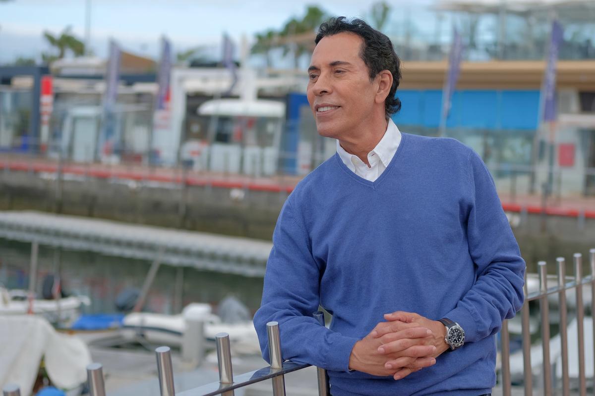 El cantante José Vélez, en Las Palmas de Gran Canaria.