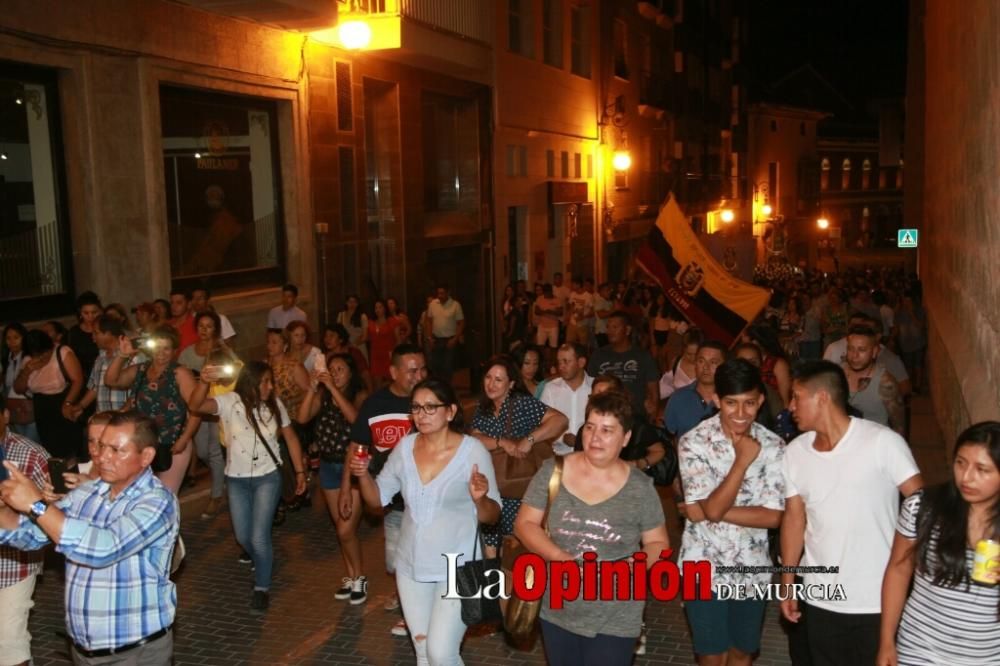 Procesión de la Virgen del Cisne en Lorca