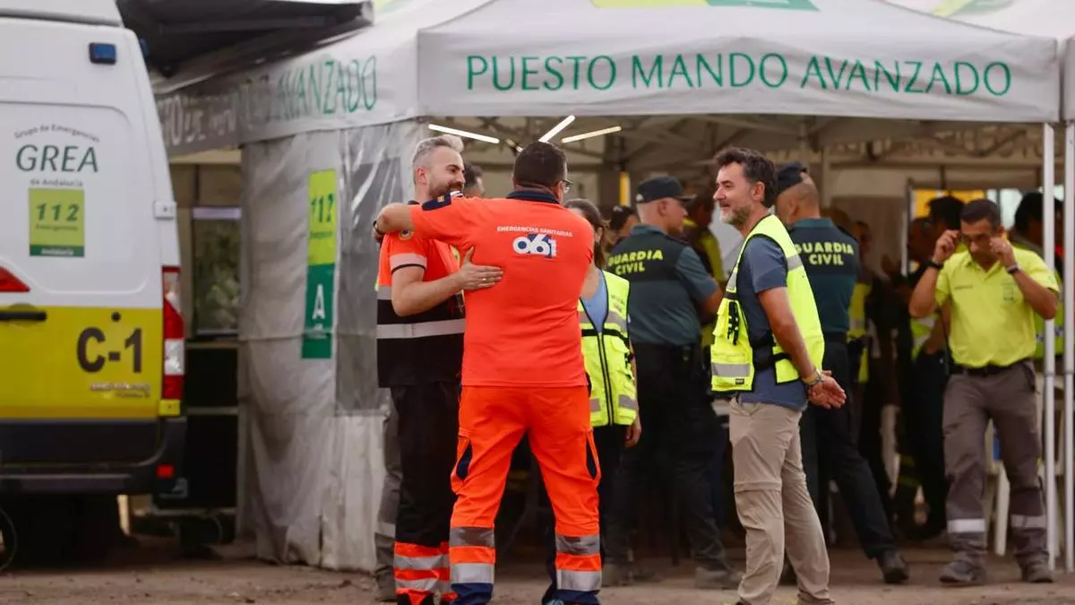 El Infoca da por controlado el incendio de La Albaida y empieza a retirar efectivos