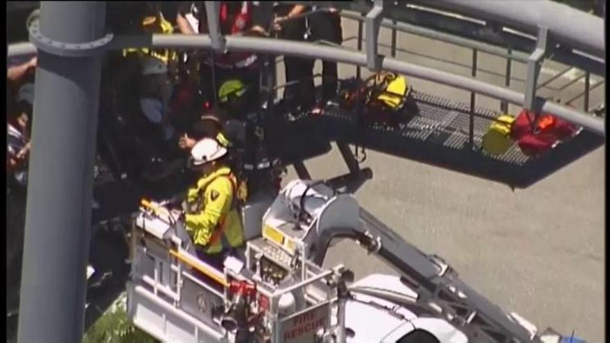 Rescatadas 20 personas tras un accidente en una montaña rusa de Australia