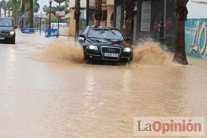 Temporal en Murcia: Los efectos de las lluvias en Los Alcázares y Cartagena