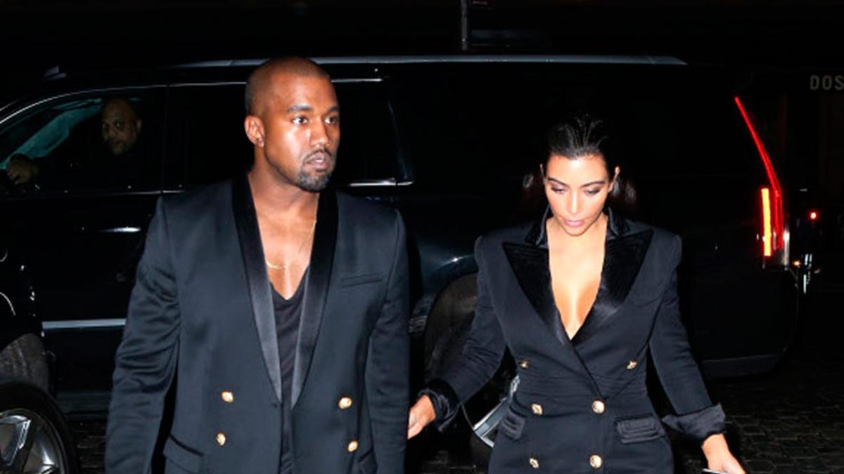 'Couple twinning': Kim Kardashian y Kanye West con 'total black'