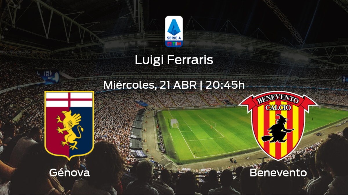 Jornada 32 de la Serie A: previa del partido Génova - Benevento