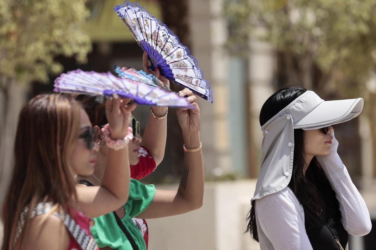 Turistas internacionales en la ciudad de Valencia.