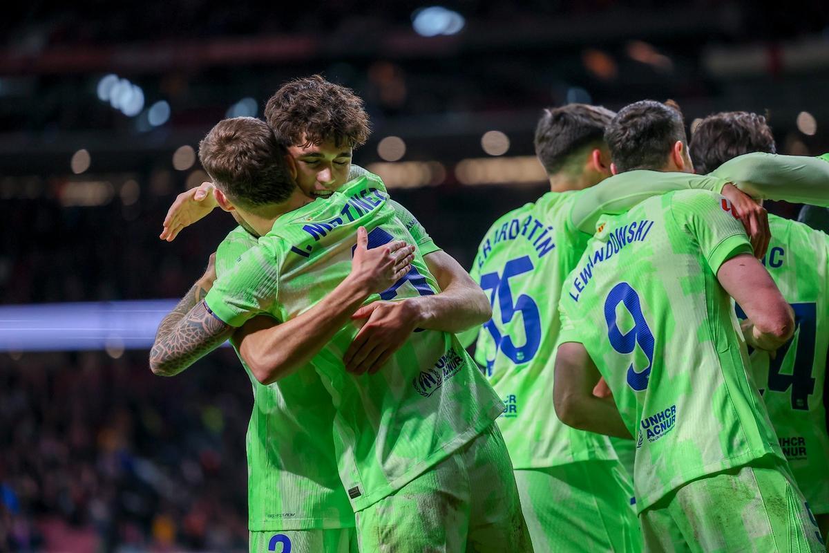La tremenda celebración del Barça tras remontar al Atlético