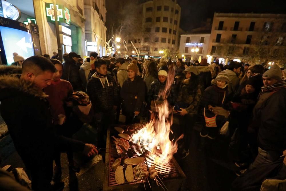 Palma feiert Sant Sebastià trotz Regen, Wind und Kälte