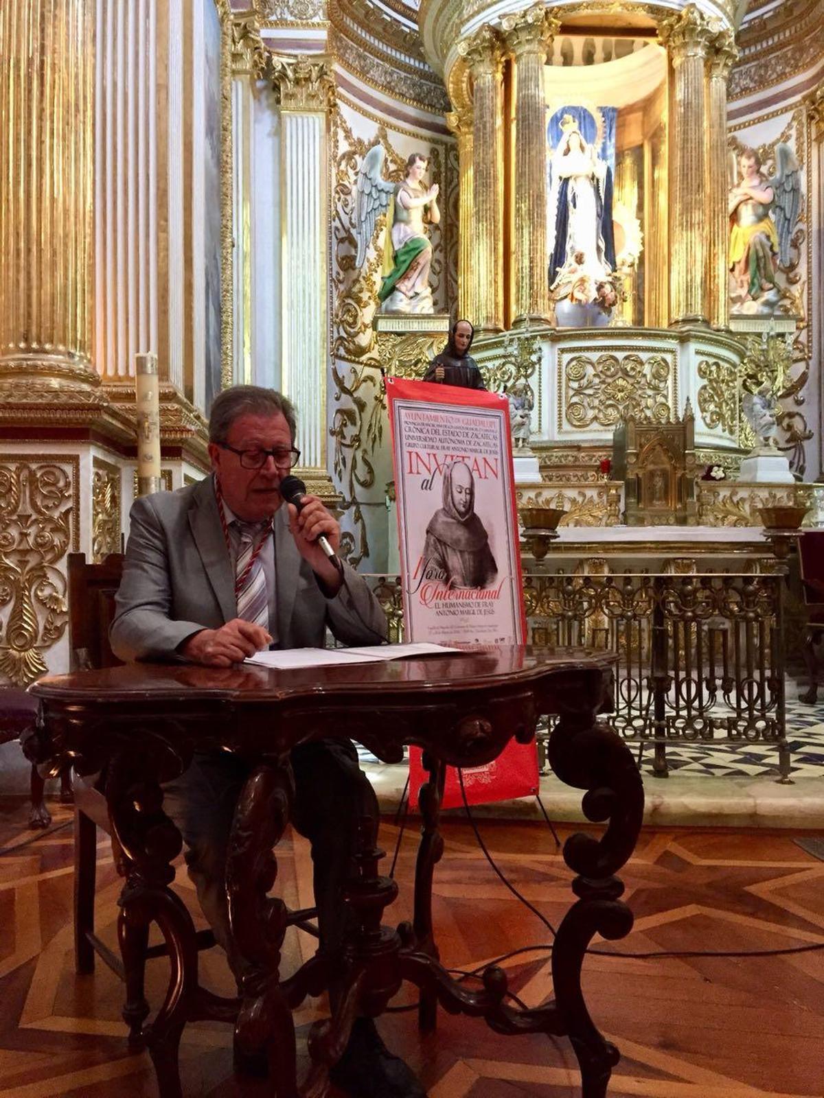 El cronista César Salvo, en Guadalupe.