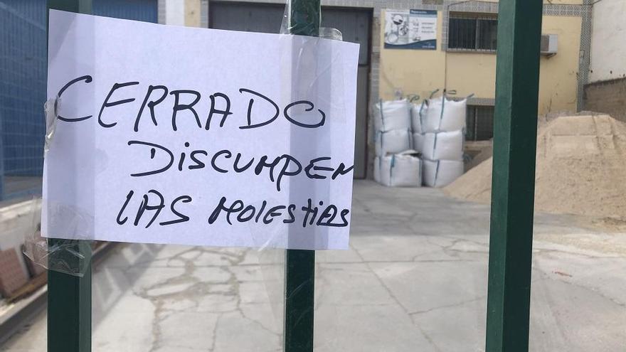 Una empresa cerrada durante la pandemia.