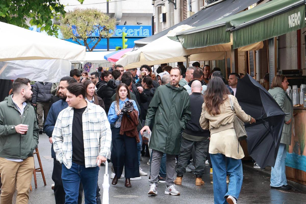 Bouzas celebra su Brincadeira bajo la lluvia