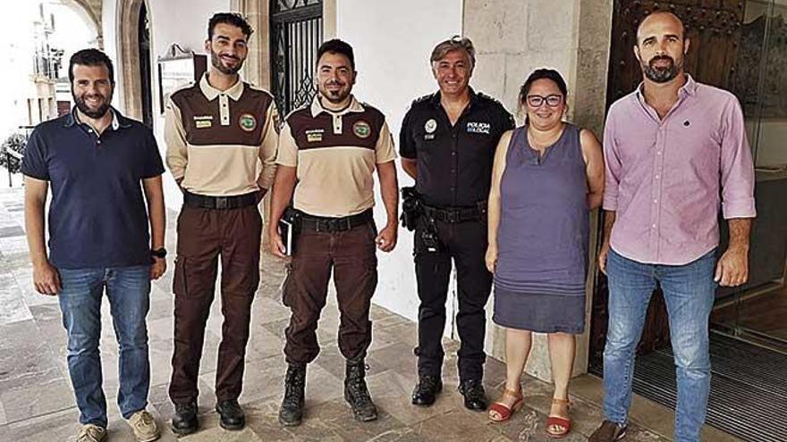 Momento de presentaciÃ³n ayer de la Patrulla Verde de Felanitx.