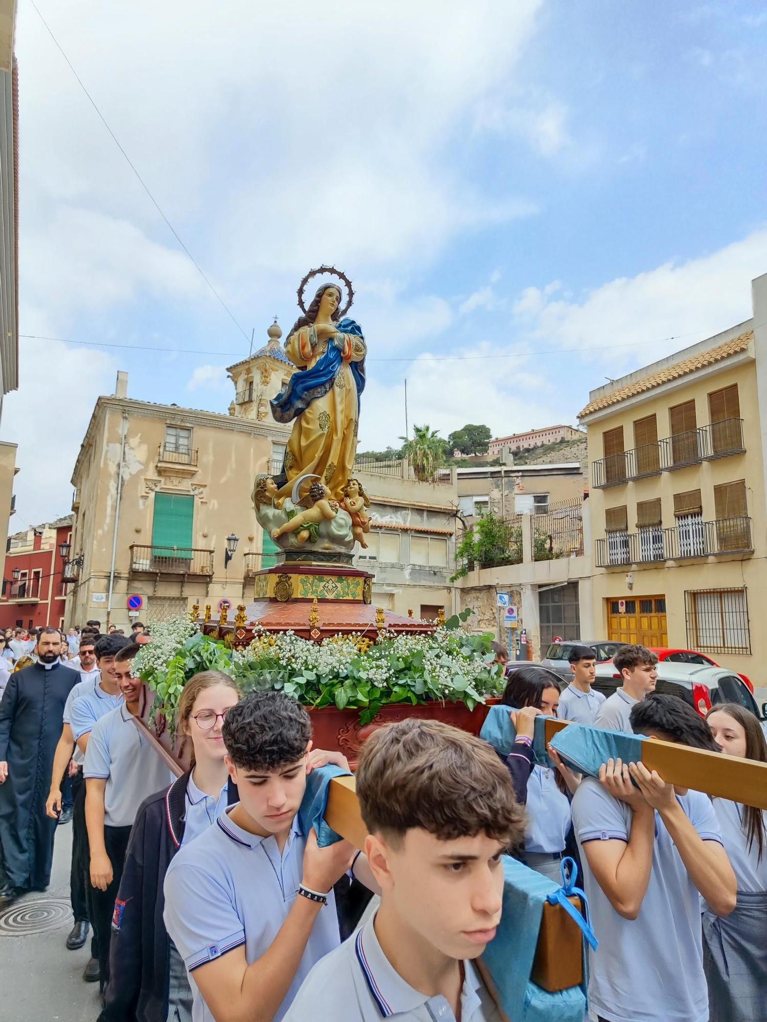 Romería desde el Colegio Santo Domingo de Orihuela al Santuario de Nuestra Señora de Monserrate