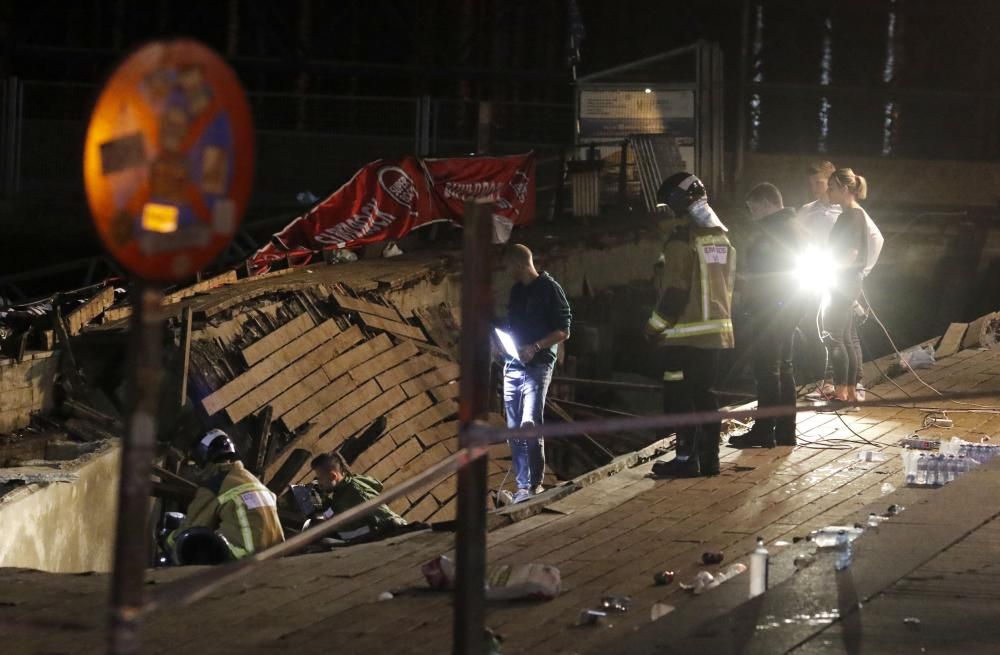 Accidente en O Marisquiño de Vigo: 300 heridos