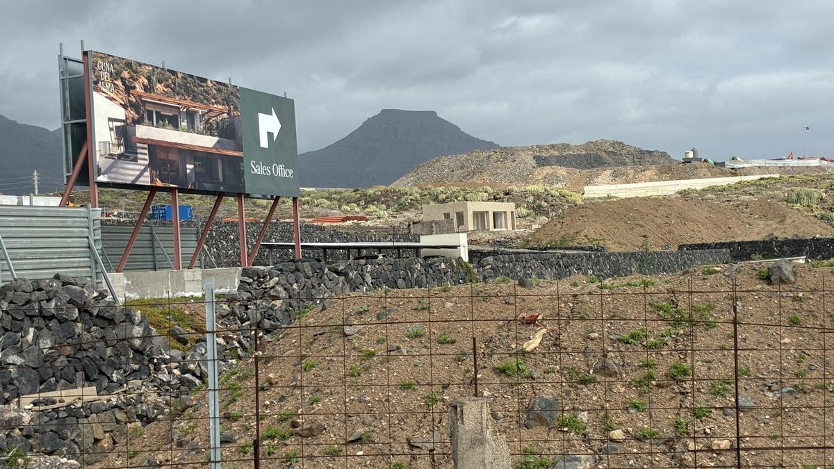 Una imagen de las obras de Cuna el Alma, en Adeje