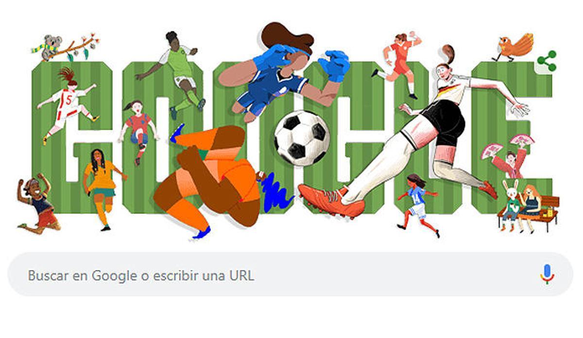 La Copa Mundial Femenina 2019, 'doodle' de Google.