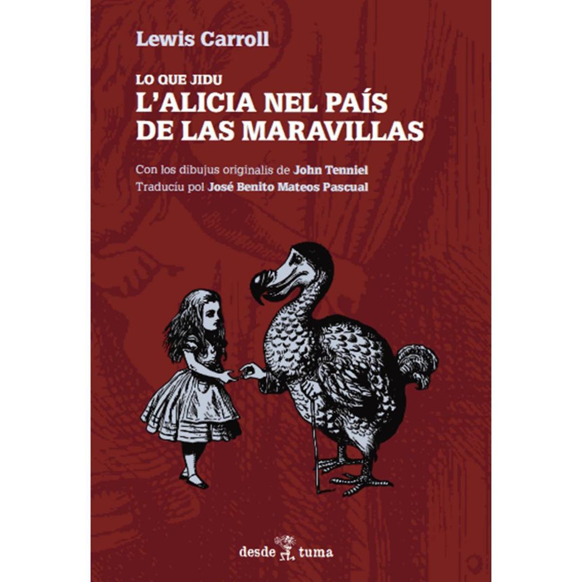 Portada de la edición 'Lo que jidu l'Alicia nel País de las Maravillas'.