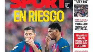 La portada de SPORT de hoy sábado, 18 de abril de 2026