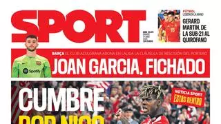La portada de SPORT de hoy sábado, 14 de junio de 2025