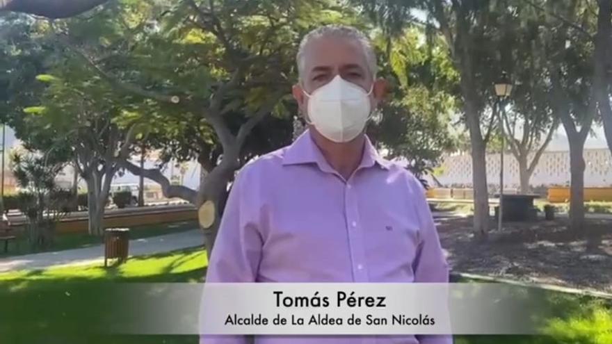 El alcalde de La Aldea de San Nicolás, Tomás Pérez, reclama a los vecinos "un esfuerzo máximo" para frenar el coronavirus