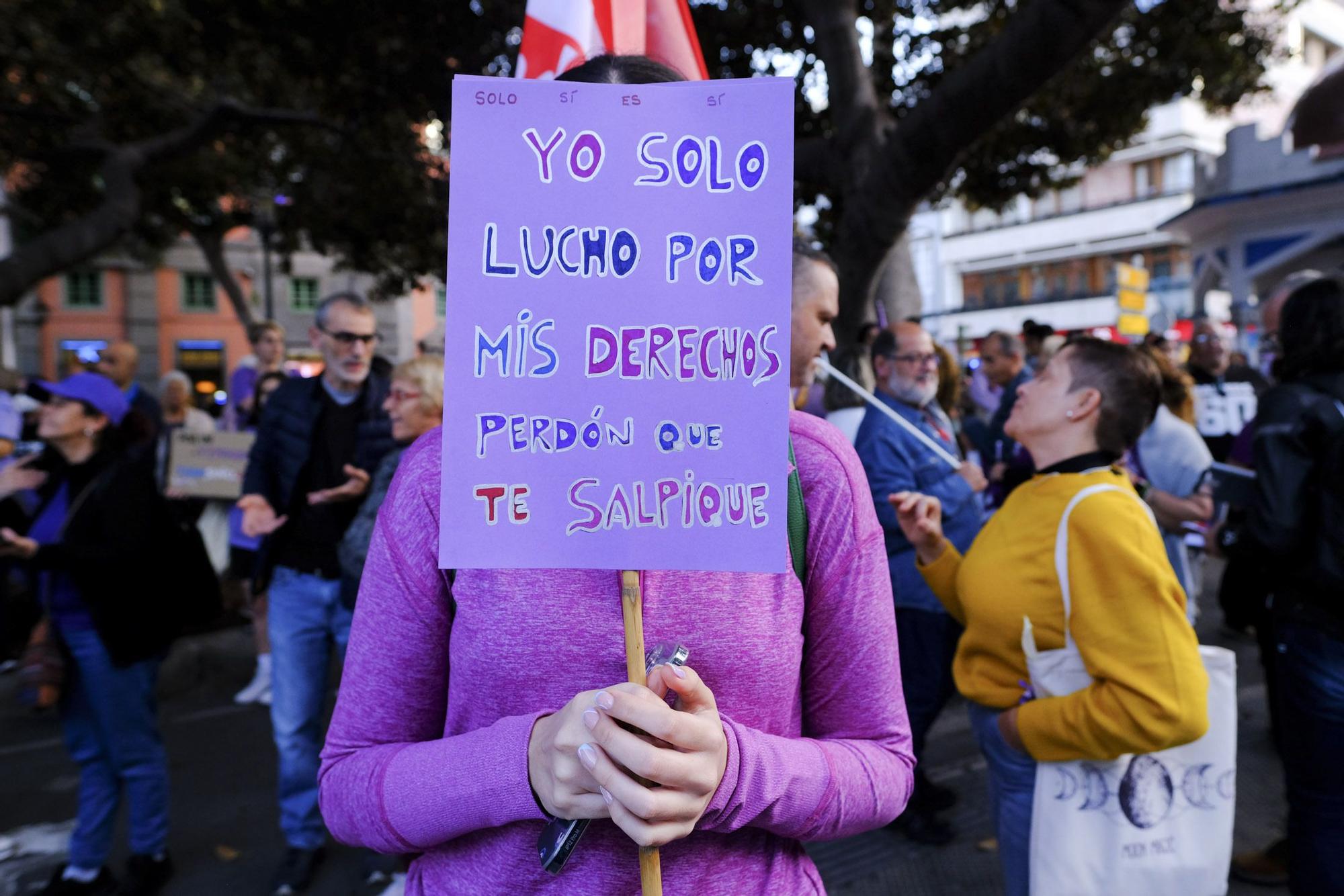 Manifestación por el 8M en Las Palmas de Gran Canaria