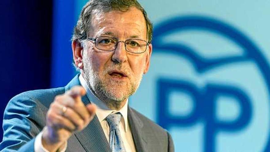 Mariano Rajoy, ahir a Palma