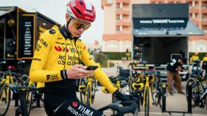 Jonas Vingegaard, durante la concentración del Visma en La Nucia.